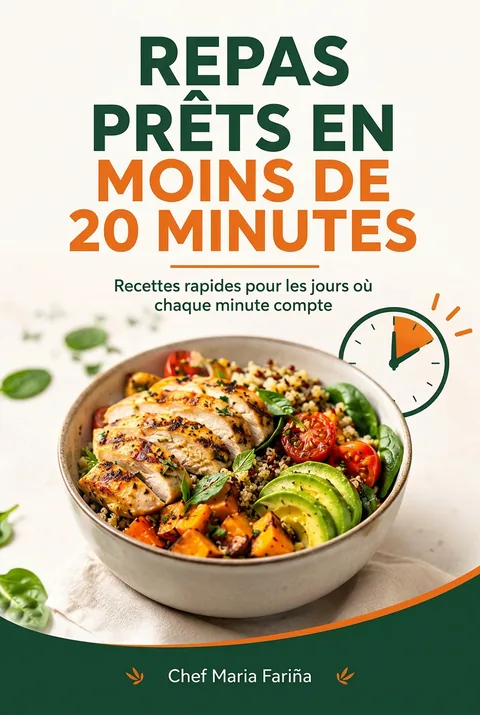 Repas prêts en moins de 20 minutes